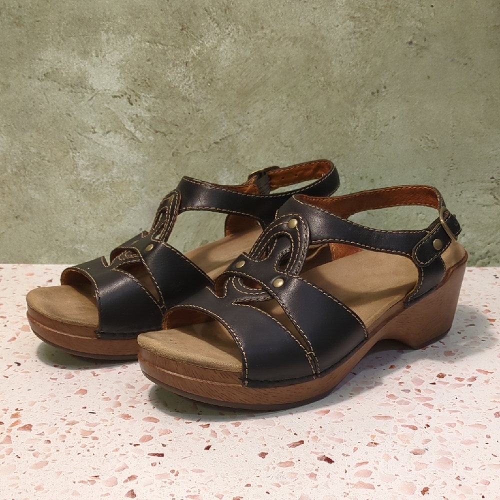 Dansko | Black Slingback Sandals 2" Heel | EU 40
